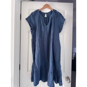 Pact Coastal Double Gauze Breezy Dress